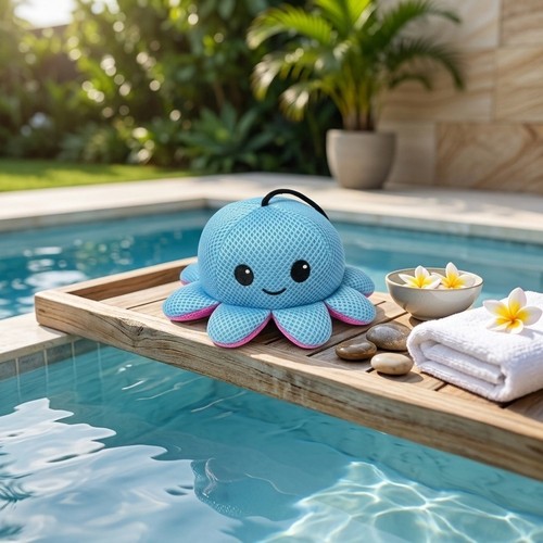 Blauer schwamm für pool - pool, spa