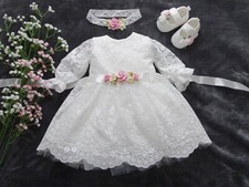 Taufkleid +Stirnband +Schuhe