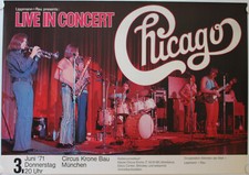 Chicago, Poster, Plakat, Konzert, Tour, Concert, 1971, Günther Kieser