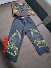 Cowboy Western Kostüm 116 Schwarz Gelb Verkleidung Karneval Fasching 