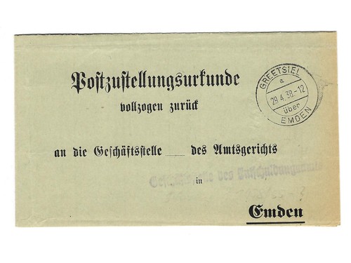 Landpoststempel greetsiel - landpoststempel,