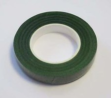 Floral Tape Floristen Band Blumenwickelband, 3 Rollen 12 mm x 27,4 m, grün