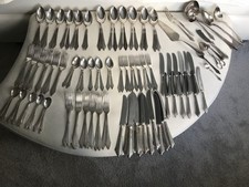 WMF Silberbesteck 90er Silberauflage Fächermuster für 12 Personen