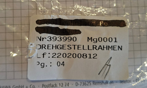 Maerklin ersatzteil 393990 - ersatzteil,