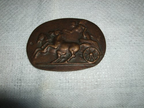 Ovale bronze mit geflügeltem - bronze,