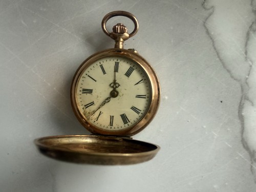 Antike taschenuhr echtgold 585 - taschenuhr,