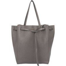 Céline Grey Leather Phantom Handbag Tasche