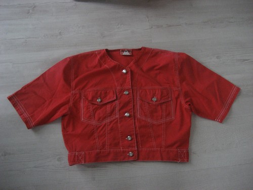 Jeans jacke in rot von - gr.,