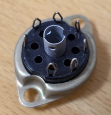 Röhrensockel, 7 Pol Sockel, Röhrenfassung B7G, Einbau, NOS, unbenutzt (17)
