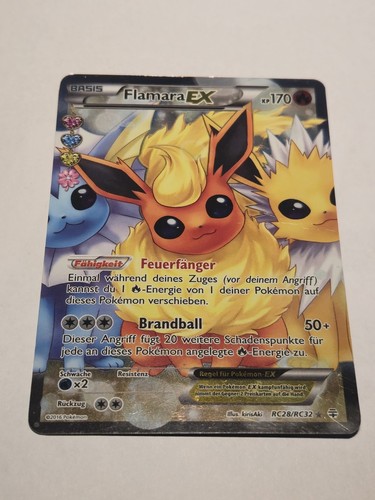 2016 pokemon karte flamara - karte, ex