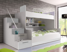 Hochbett Raj II Kinderbett Jugendbett Modern Stil Jugendzimmer Kinderzimmer