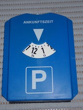 Parkscheibe mit Halter für 3 EKW-Chips