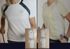 Laufshirt Shirt Walking Funktionsshirt beige weiss Damen Shirts Gr. 38 40 42