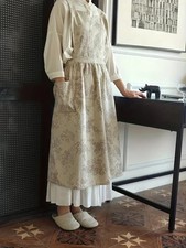 Koch Garten Schürze Französisch Schürzen kleid Lagenlook Vintage Boho 42 44 46