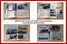 BMW Z4 M Coupe mit 343PS Literaturpaket - 4 komplette Zeitschriften