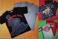 Kinder T-Shirt Kurzarm Shirt Set 2 Stück NEU Gr 116 128 140 152