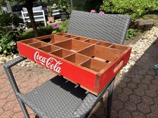 Coca Cola Tablett für Gläser  Echtholz Kiste Vintage ca. 55 x 38cm