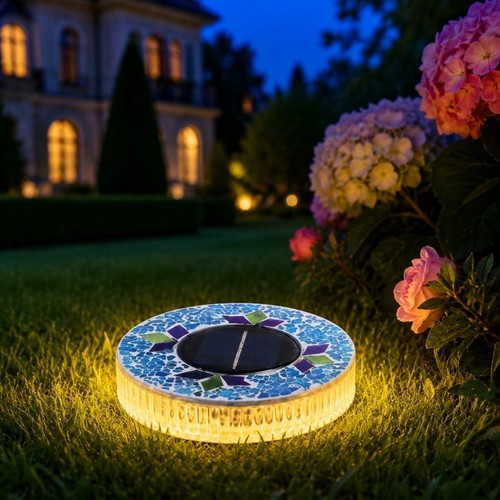 Mosaik solar scheibenleuchte - mosaik,