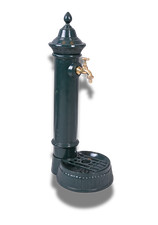 Gartenbrunnen Alu Brunnen Standbrunnen Säule Zapfsäule Landhausstil Zierbrunnen