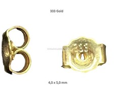 Ohrstecker Poussette Gold 333 Butterfly-Verschluss 1 Paar Echtschmuck