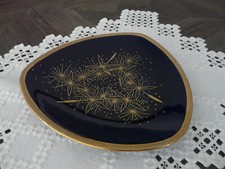 Erika Lutz - Ilmenau Mod. Carmen Servierteller Prunkteller Echt Kobalt Ätzgold