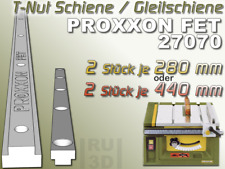 T-Nut Schiene f. Proxxon FET 27070 Mini Tischkreissäge 2x280mm oder 2x440mm