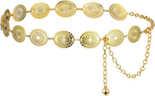 Damen Metall Kettengürtel