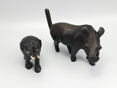 Warzenschwein elefant holz - elefant,