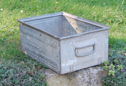 Metall stapelbox pflanzkiste - metall,