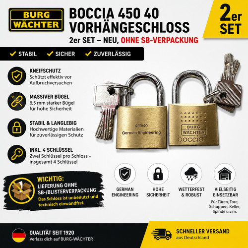Burg wächter boccia 450 40 - 2x,