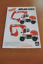 Prospekt ATLAS Weyhausen Rad-Bagger 1302 Ausg 1997 französisch spanisch brochure