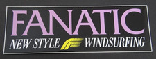 Werbe-Aufkleber Fanatic New Style Windsurfing 80er Jahre Surfen Surfer Kult