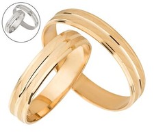 Trauringe-Paar 375 Gold