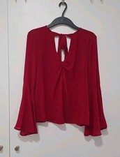 Bordeaux Rote Bluse Von H&M