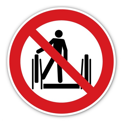 Rolltreppe fuß nicht - fuß,
