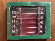 6 silber farbene Pendelkerzenhalter Balance Kerzenhalter Christbaum Tannenbaum