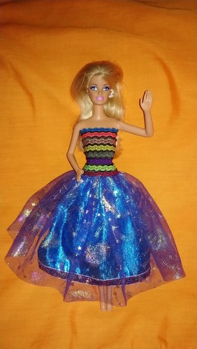 Barbie puppen glitzer kleid - barbie,
