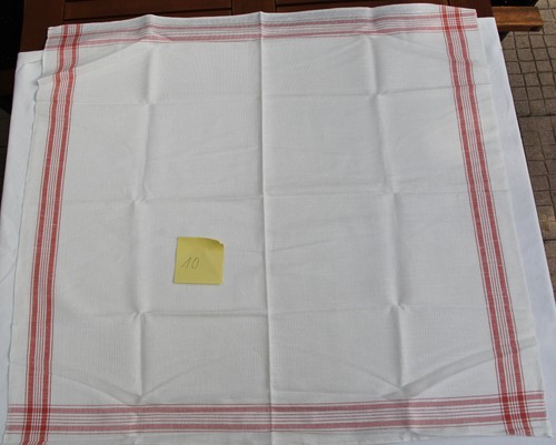 Stickmitteldecke weiß mit - weiß,