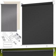 KESSER® Senkrechtmarkise Sichtschutz Außenrollo Sonnenschutz Markise Balkonrollo