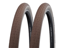 2x Schwalbe Fat Frank 50-622 braun/weiss Drahtreifen K-Guard 28x2.00 Mantel