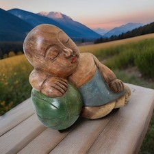 Große Buddha Figur Holz