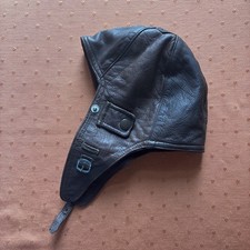 Motorradkappe Leder, Vintage