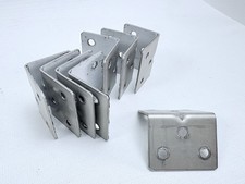 8er Set Edelstahl Winkel Balkenwinkel 40/40 x 30 mm  Winkel Verbinder in Silber