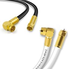 TV-SAT Antennenkabel Koaxialkabel 4K HDTV Winkelstecker WF-F Router 135dB 75Ohm