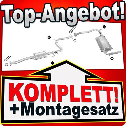 Auspuff für mazda - auspuff, v