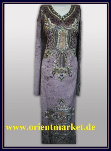 Samt kaftan graubraun - samt-kaftan,