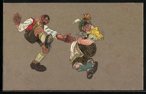 Komisches bayrisches paar beim - bayrisches,