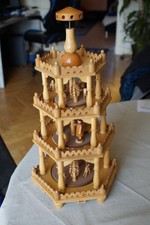 Sehr alte Pyramide aus Holz Weihnachstpyramide - 3 Stöckig