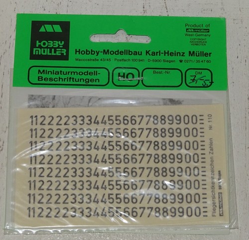 Hobby müller decals decal - müller,