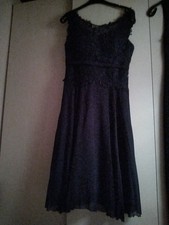 Coktelkleid Damen Gr. 38 Blau